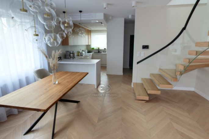 Color Floor French Spruce Oak White Nature - 360°