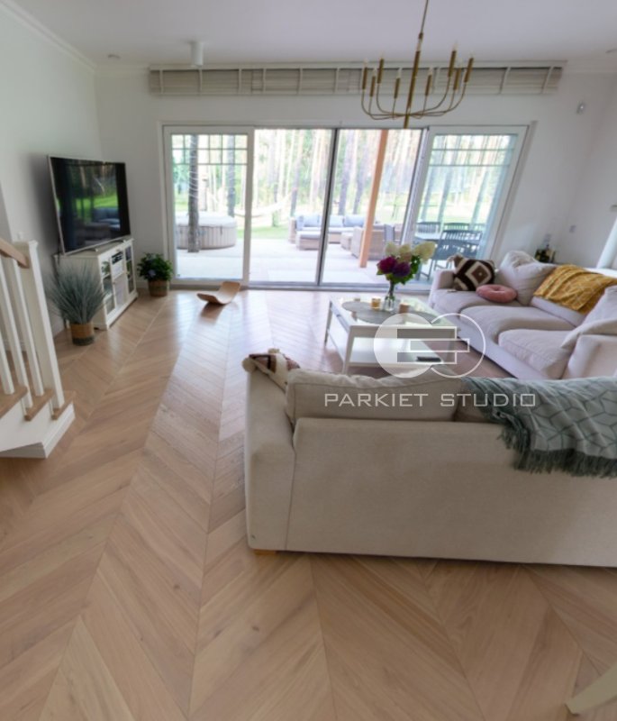 Color Floor - French Spruce Oak White Standard - 360°