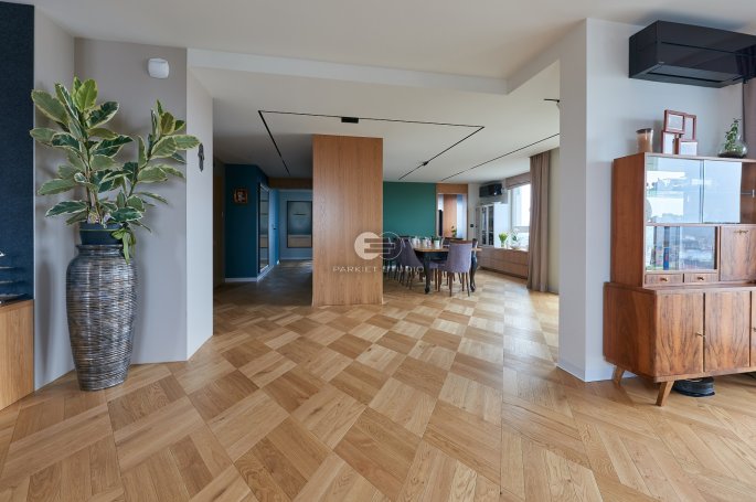 Art Of Wood Jodła Węgierska Dąb Bari Rustikal - Wzór Karo