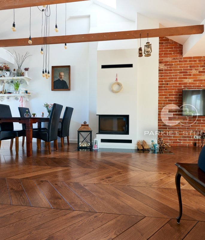 Color Floor French Spruce Oak Brown Rustic