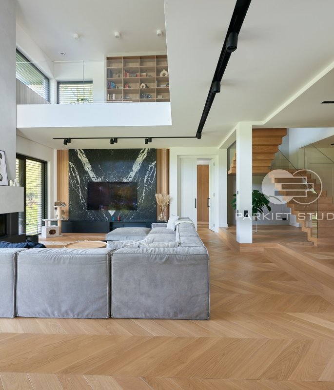 Color Floor Oak French Spruce Oak Alabaster Nature - 360°