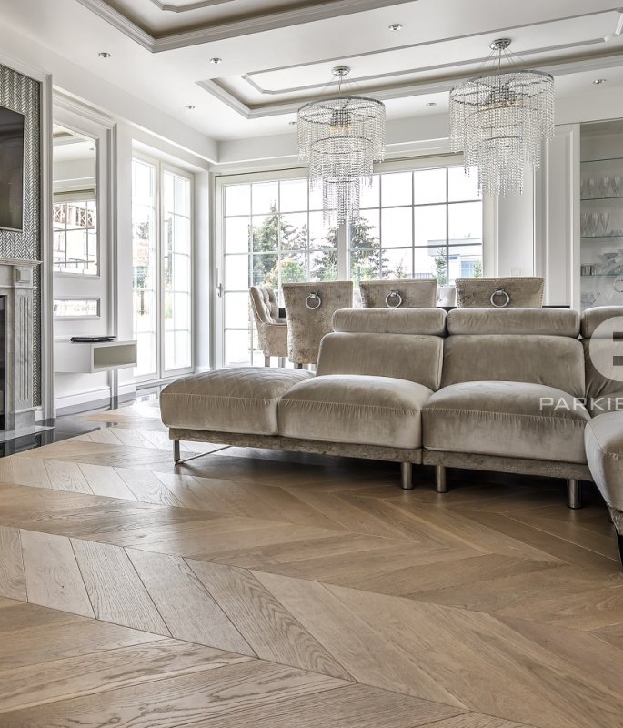 Finish French Spruce Oak Caffe Latte