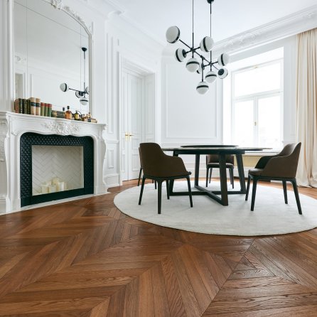 Finish Parkiet - Jodła Francuska Dąb Thermo Antyk