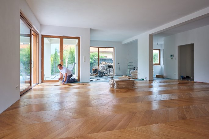 Floor installation - Color Floor French Spruce Oak Amber Standard
