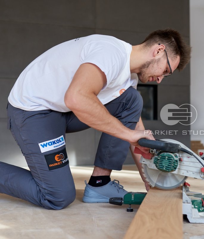 Floor installation - Finish Oak Latte Macchiato Board