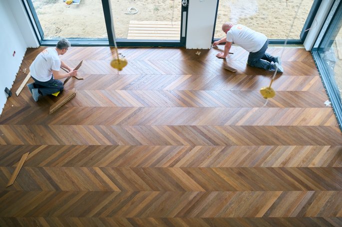 Montaż podłogi - Finish Jodła Francuska Dąb Thermo Antyk Lakier