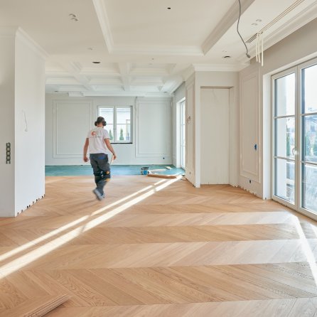 Montaż podłogi i Floor Box - Wonder Floor Jodła Francuska Dąb Baltimore Natur 