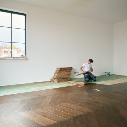 Montaż podłogi - Walczak Jodła Węgierska Dąb Heban 