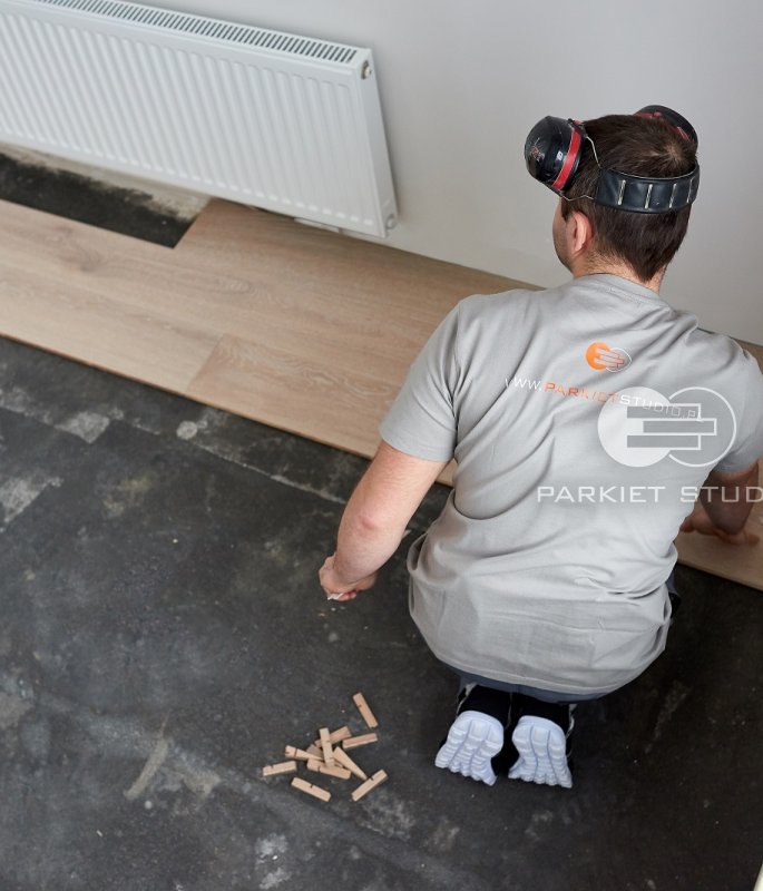 Floor installation - Finish Board XXL Caffe Latte