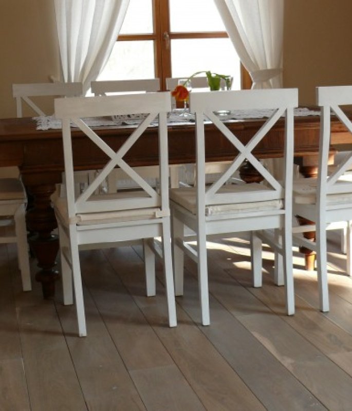 Deska Dąb Rauchowany Biały Rustikal